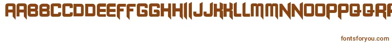 Blangkon Font – Brown Fonts on White Background