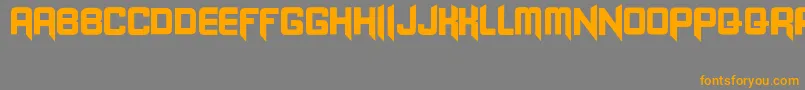 Blangkon Font – Orange Fonts on Gray Background
