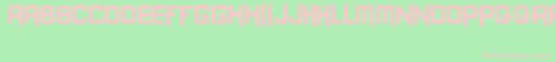 Blangkon Font – Pink Fonts on Green Background