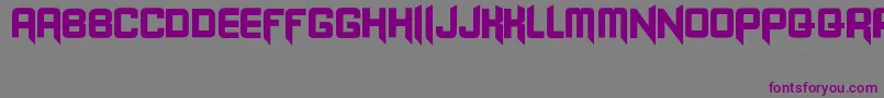 Blangkon-fontti – violetit fontit harmaalla taustalla