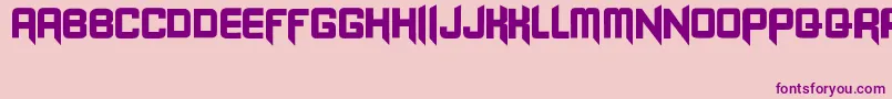 Blangkon Font – Purple Fonts on Pink Background