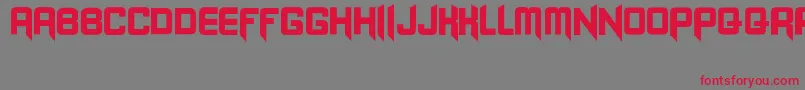 Blangkon-Schriftart – Rote Schriften auf grauem Hintergrund