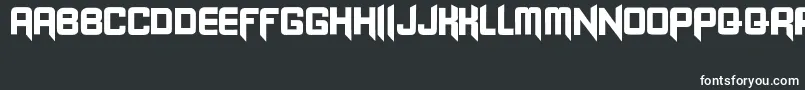 Blangkon Font – White Fonts on Black Background