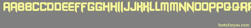 Blangkon Font – Yellow Fonts on Gray Background