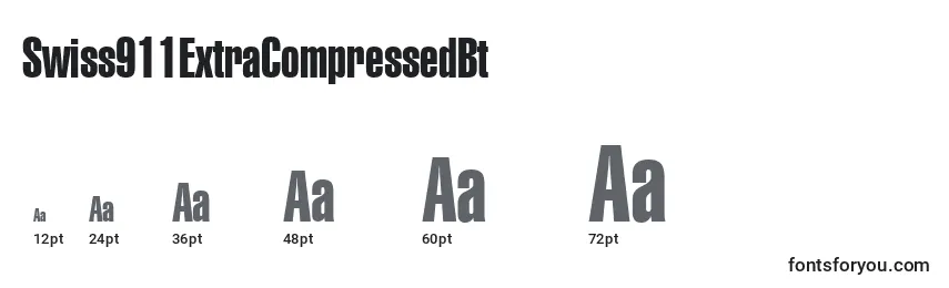Swiss911ExtraCompressedBt Font Sizes