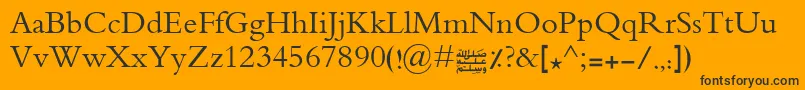 Advertisingmedium Font – Black Fonts on Orange Background