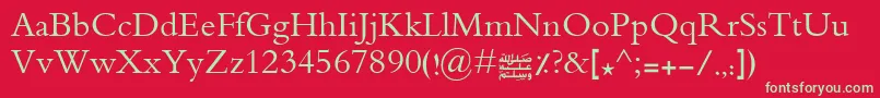 Advertisingmedium Font – Green Fonts on Red Background