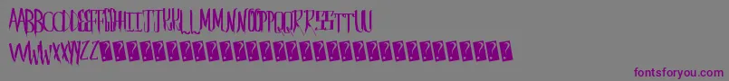 Saberhusk-Schriftart – Violette Schriften auf grauem Hintergrund