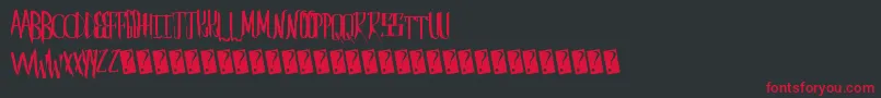 Saberhusk Font – Red Fonts on Black Background