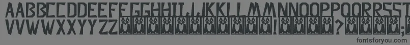 DescuadradoBold Font – Black Fonts on Gray Background