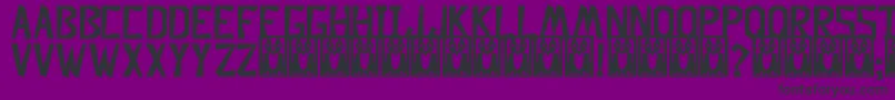 Fonte DescuadradoBold – fontes pretas em um fundo violeta