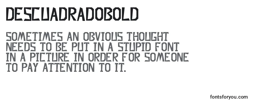 DescuadradoBold Font