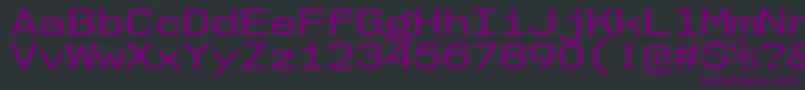 Nk57MonospaceExRg Font – Purple Fonts on Black Background