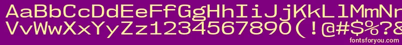 Подробнее о шрифте Nk57MonospaceExRg Шрифт Nk57MonospaceExRg – жёлтые шрифты на фиолетовом фоне