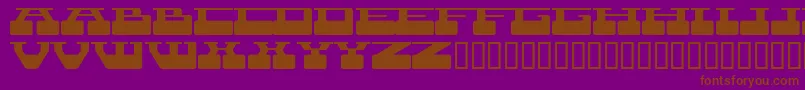 TerraX Font – Brown Fonts on Purple Background