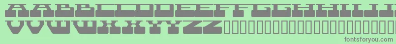 TerraX Font – Gray Fonts on Green Background