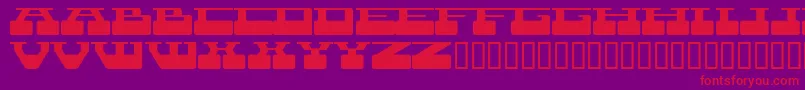 TerraX Font – Red Fonts on Purple Background