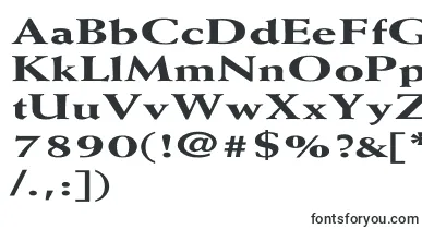 WeissExtraboldEx font – standard Fonts