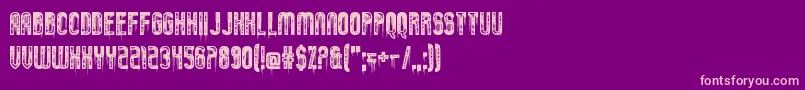 Шрифт TumblingDown – розовые шрифты на фиолетовом фоне