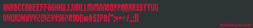 TumblingDown Font – Red Fonts on Black Background