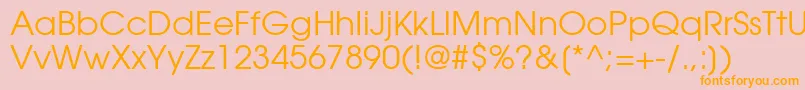 ItcAvantGardeGothicLtBook Font – Orange Fonts on Pink Background