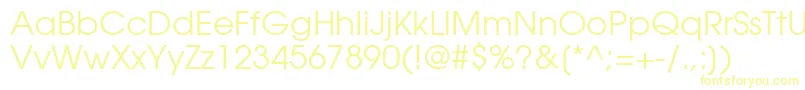 ItcAvantGardeGothicLtBook Font – Yellow Fonts on White Background