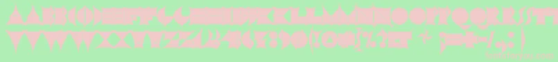 N17sh Font – Pink Fonts on Green Background