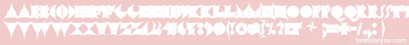 More about N17sh Font N17sh Font – White Fonts on Pink Background