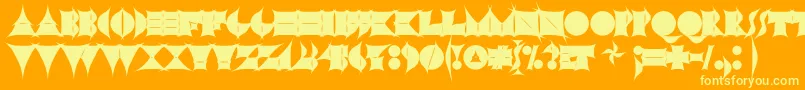 Подробнее о шрифте N17sh Шрифт N17sh – жёлтые шрифты на оранжевом фоне