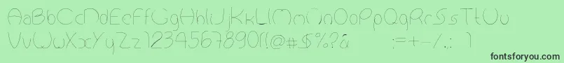 Antropofagia Font – Black Fonts on Green Background