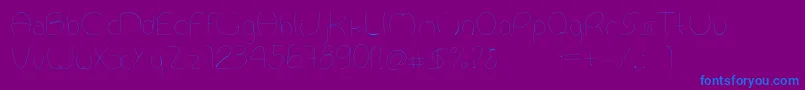 Antropofagia Font – Blue Fonts on Purple Background