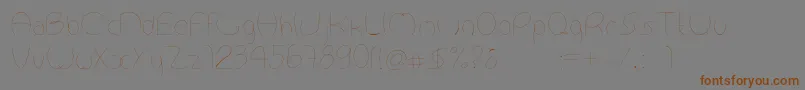 Antropofagia Font – Brown Fonts on Gray Background