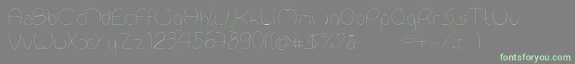 Antropofagia Font – Green Fonts on Gray Background