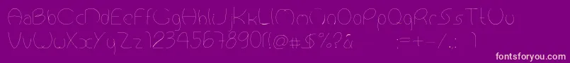 Antropofagia Font – Pink Fonts on Purple Background