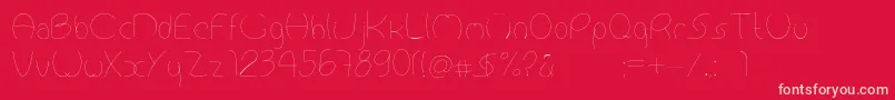 Antropofagia Font – Pink Fonts on Red Background