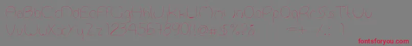 フォントAntropofagia – 赤い文字の灰色の背景
