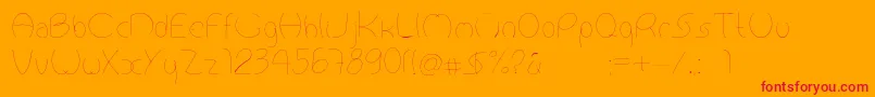 Antropofagia Font – Red Fonts on Orange Background