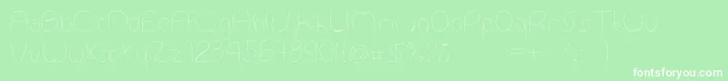 Antropofagia Font – White Fonts on Green Background