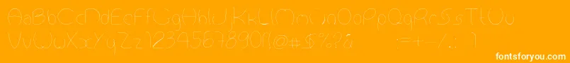 Antropofagia Font – White Fonts on Orange Background
