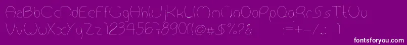 Antropofagia Font – White Fonts on Purple Background