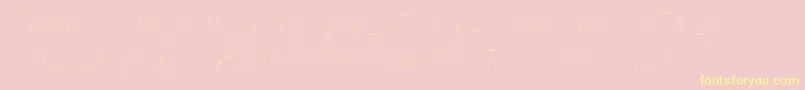Antropofagia Font – Yellow Fonts on Pink Background