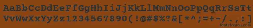 More about CourierPrimeBold Font CourierPrimeBold Font – Black Fonts on Brown Background
