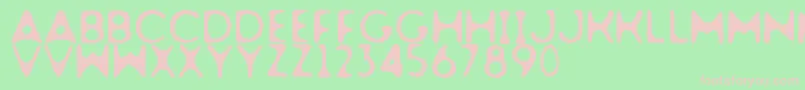 Dogfighter Font – Pink Fonts on Green Background