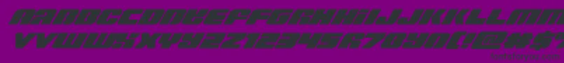 Więcej informacji o czcionce Capricusital Czcionka Capricusital – czarne czcionki na fioletowym tle