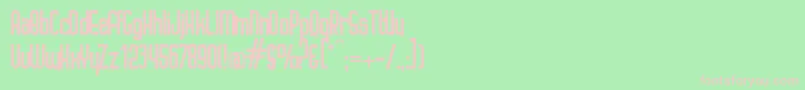 Шрифт IgnotoRegular – розовые шрифты на зелёном фоне