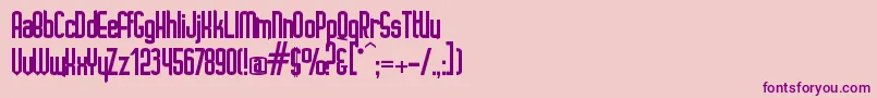 IgnotoRegular Font – Purple Fonts on Pink Background