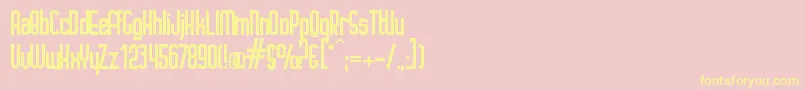 IgnotoRegular Font – Yellow Fonts on Pink Background