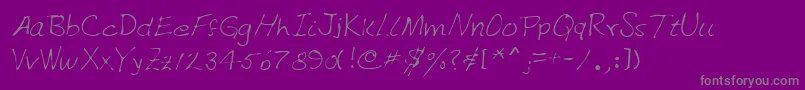 Lehn151 Font – Gray Fonts on Purple Background
