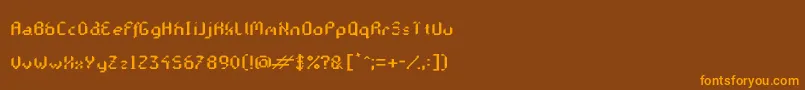 Шрифт GalacticasBold – оранжевые шрифты на коричневом фоне