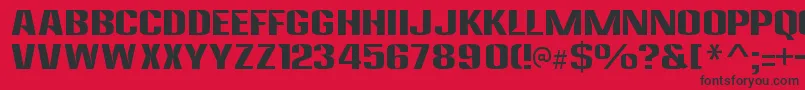 AnklepantsRegular Font – Black Fonts on Red Background